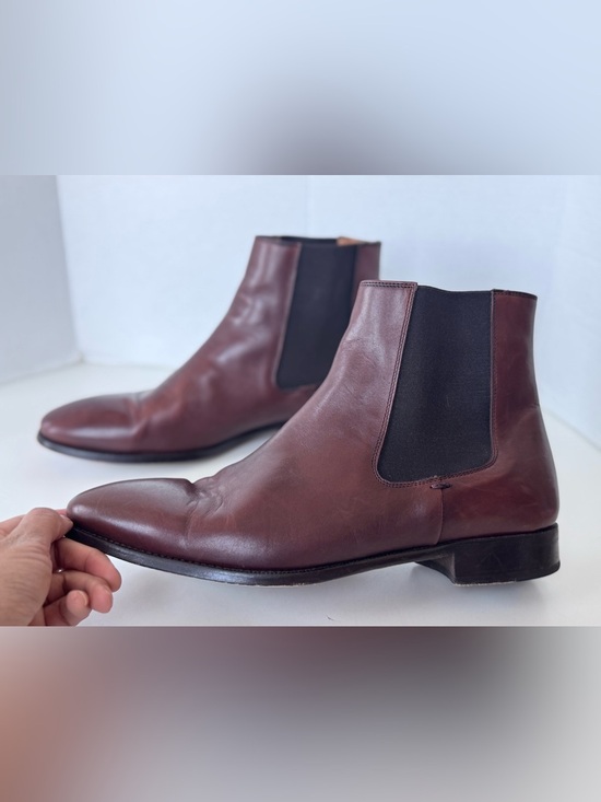 Jack Erwin Brown Leather Chelsea Dress Shoes Boots Men’s main image 9
